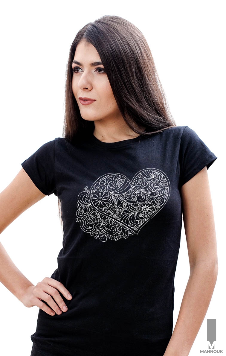 Floral Heart T-shirt